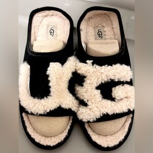 Cozy Authentic Ugg Open Toe Slippers Slides Womens Size 8